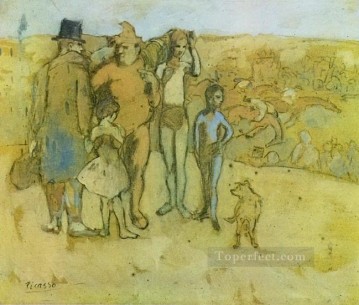 Pablo Picasso Painting - Familia acróbatas tude 1905 cubista Pablo Picasso